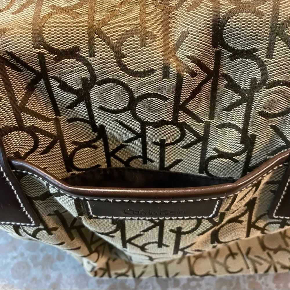 Calvin Klein Tote Bag Woman’s Purse multi Pockets Side pocket Shoulder Bag zip - Picture 5 of 16